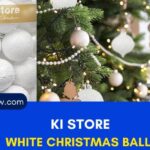 Decorate Your Tree with KI Store White Christmas Balls - 20-Piece Set