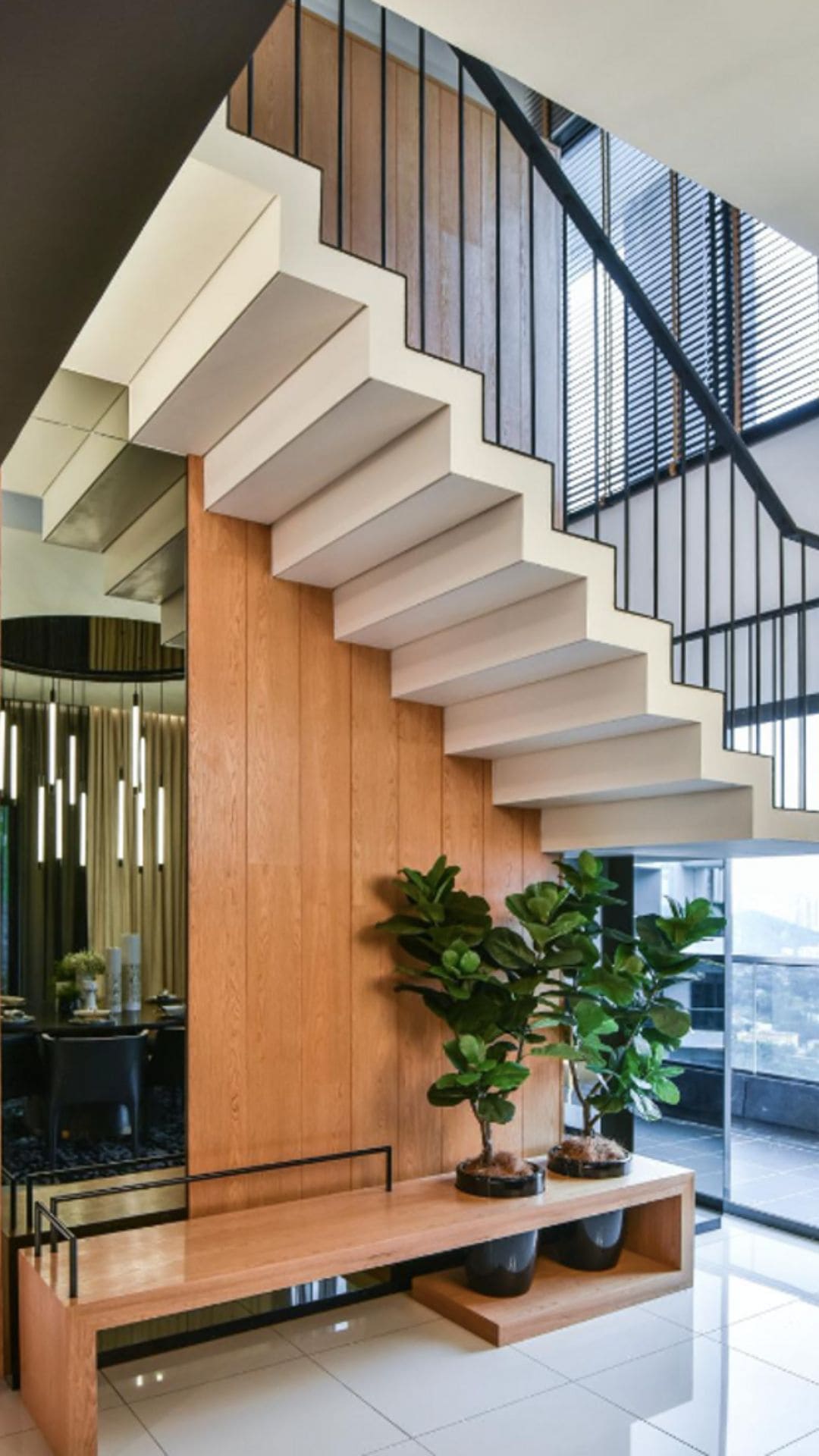 Open Space Under Stairs Decor for a Minimalist Look