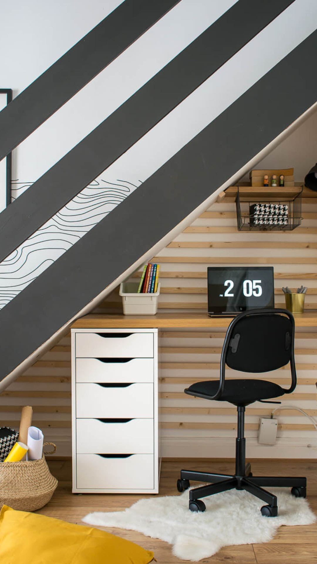  Small Office Space Under Stairs for a Functional Work Area