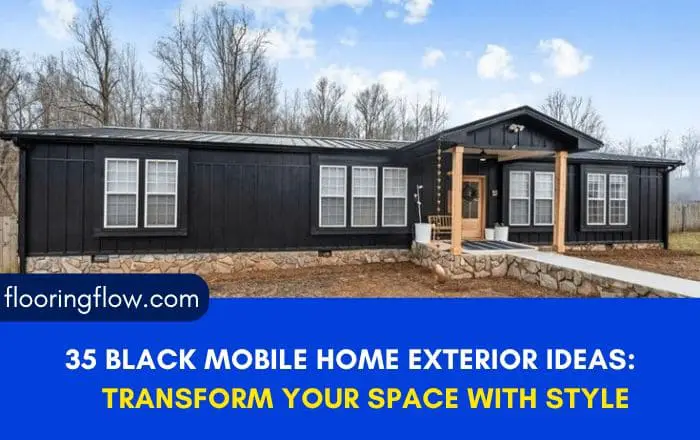 35 Black Mobile Home Exterior Ideas: Transform Your Space with Style