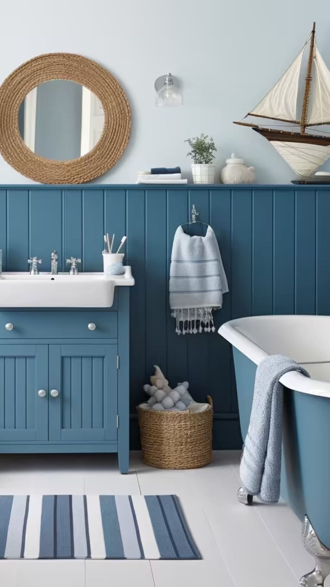 Blue Kids Bathroom Design for a Calming Atmosphere